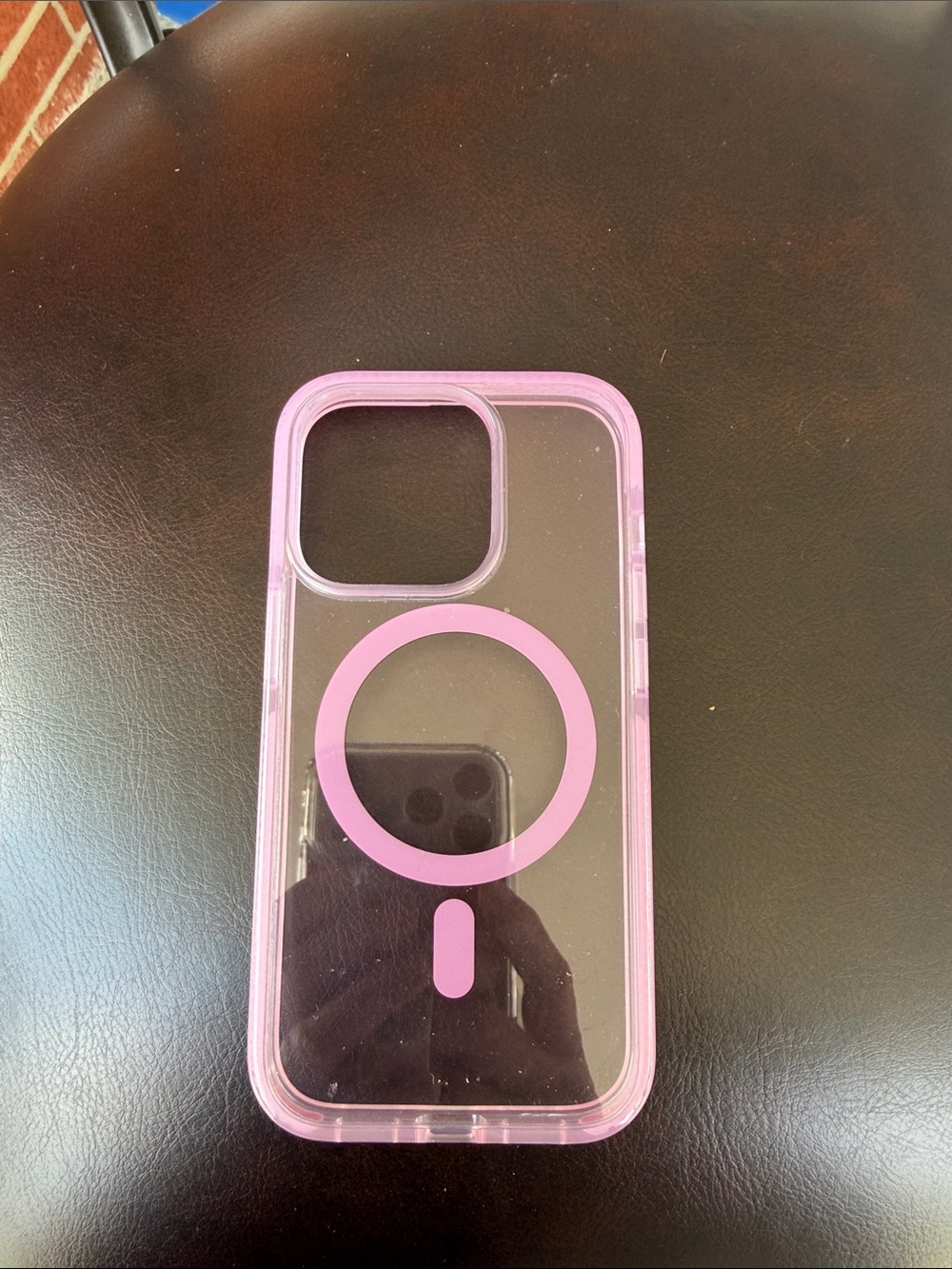 Pink Clear MagSafe-Compatible Phone Case